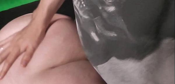 Married man doggy-fucks bbw in fishnets
